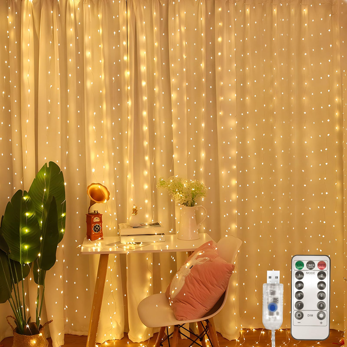 CORTINA DE LUCES NAVIDEÑAS SMART LED RGB