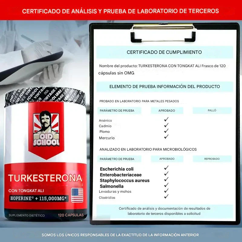 🔥TURKESTERONE - Aumenta tu rendimiento físico y mental