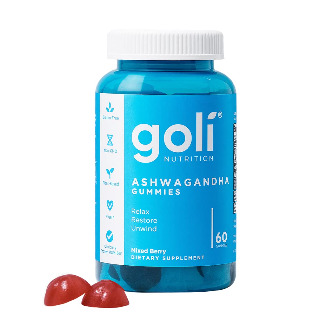 Goli Nutrition, Gomitas de ashwagandha, 60 gomitas