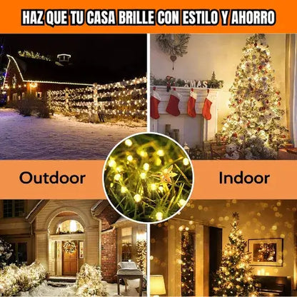 LUCES SOLARES NAVIDEÑAS (20 METROS)