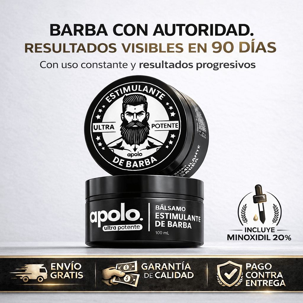 BÁLSAMO PARA CRECIMIENTO DE BARBA ULTRA POTENTE CON MINOXIDIL 20% | 100ML - FraDa Store