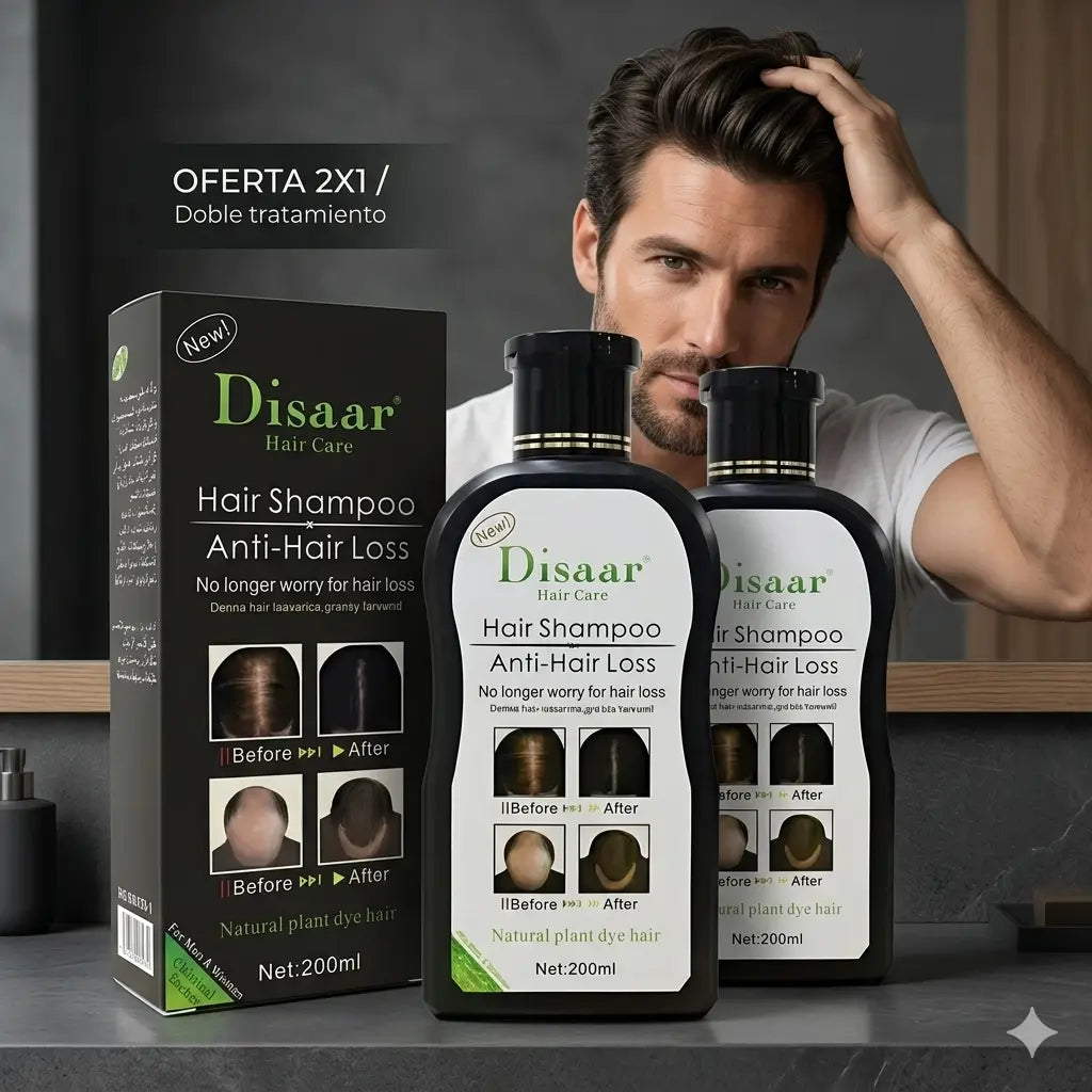 SOLO HOY 2X1 SHAMPOO ANTICAIDA DISAAR®