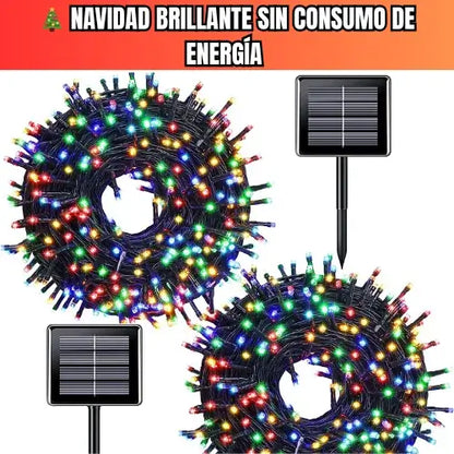 LUCES SOLARES NAVIDEÑAS (20 METROS)