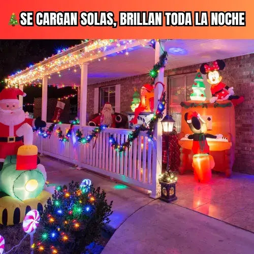 LUCES SOLARES NAVIDEÑAS (20 METROS)
