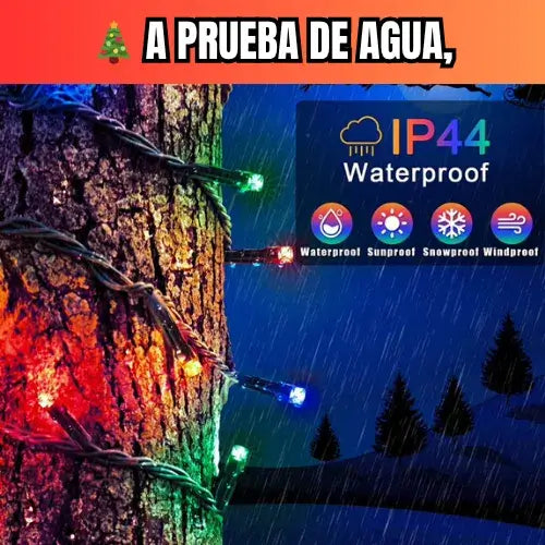 LUCES SOLARES NAVIDEÑAS (20 METROS)
