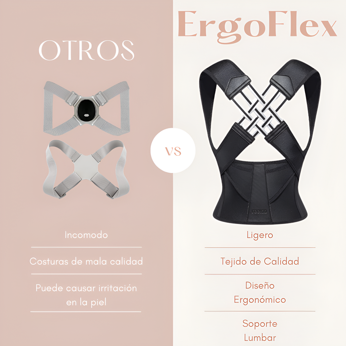 ERGO FLEX | CORRECTOR POSTURA ESPALDA