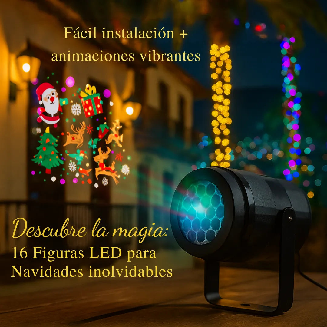 PROYECTOR NAVIDEÑO 16 FIGURAS