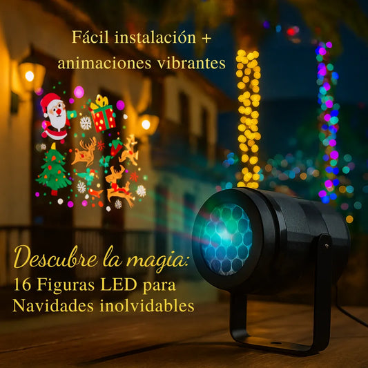 PROYECTOR NAVIDEÑO 16 FIGURAS